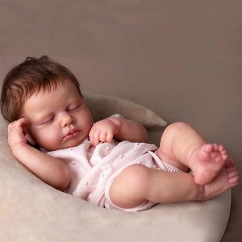 Zero pam Baby Reborn Puppe Vollsilikon Realistische 50 cm,Reborn Baby Mädchen Lebensecht, Silikon Babypuppe Wie Echtes Babys, Realistische Babypuppen Mit Haare Zero pam Baby Reborn Puppe Vollsilikon Realistische 50 cm,Reborn Baby Mädchen Lebensecht, Silikon Babypuppe Wie Echtes Babys, Realistische Babypuppen Mit Haare von Zero pam