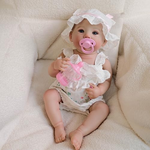 Zero pam Echtes Leben Reborn Baby Puppen Ganzkörper Mädchen 48 cm Süße Lächelnde Neugeborene Babypuppen, Die Echt Aussehen Reborn-Babys Aus Weichem Vinyl Zero pam Echtes Leben Reborn Baby Puppen Ganzkörper Mädchen 48 cm Süße Lächelnde Neugeborene Babypuppen, Die Echt Aussehen Reborn-Babys Aus Weichem Vinyl von Zero pam