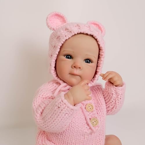Zero pam Lebensechte Reborn-Baby-Puppen Mädchen 18 Zoll Handgefertigte Reborn-Kleinkindpuppen, Aufstellbare Reborn-Puppen Die Echt Aussehen Zero pam Lebensechte Reborn-Baby-Puppen Mädchen 18 Zoll Handgefertigte Reborn-Kleinkindpuppen, Aufstellbare Reborn-Puppen Die Echt Aussehen von Zero pam