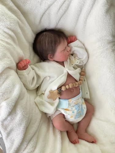 Zero pam Lebensechte Reborn-Baby-Puppen Silikon-Mädchen 18 Zoll Schlafende Neugeborene Baby-Puppen, Posable Gewichtete Reborn-Kleinkindpuppen Für Kinder Ab 3 Jahren Zero pam Lebensechte Reborn-Baby-Puppen Silikon-Mädchen 18 Zoll Schlafende Neugeborene Baby-Puppen, Posable Gewichtete Reborn-Kleinkindpuppen Für Kinder Ab 3 Jahren von Zero pam