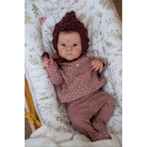 Zero pam Realistische Reborn Puppen Reborn Baby Mädchen 18 Zoll 47 cm Lebensechte Baby Puppen Real Life Babys Handgemachtes Neugeborenes Babys Puppen Silikon Babypuppen Wie Echt von Zero pam