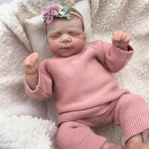Zero pam Realistische Silikon Reborn-Baby-Puppen Mädchen 18 Zoll Lebensechte Neugeborene Babypuppen, Anatomisch Korrekte Babypuppen für Kinder ab 3 Jahren Zero pam Realistische Silikon Reborn-Baby-Puppen Mädchen 18 Zoll Lebensechte Neugeborene Babypuppen, Anatomisch Korrekte Babypuppen für Kinder ab 3 Jahren von Zero pam
