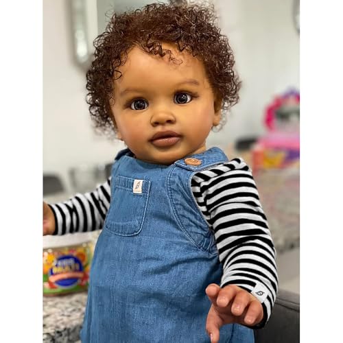 Zero pam Reborn Baby Große Puppen 26 Zoll Reborn Baby Puppe Mit Haaren Weicher Vinylkörper Lebensechte Schwarze Puppe Wie Echte Kleinkind Puppen Ab 3 Jahre Mit Zubehör Für Mädchen Jungen Zero pam Reborn Baby Große Puppen 26 Zoll Reborn Baby Puppe Mit Haaren Weicher Vinylkörper Lebensechte Schwarze Puppe Wie Echte Kleinkind Puppen Ab 3 Jahre Mit Zubehör Für Mädchen Jungen von Zero pam
