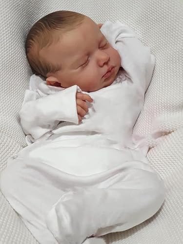 Zero pam Reborn Baby Junge 20 Zoll Schlafende Babypuppe Wie Echtes Baby Lebensecht Silikon Baby Puppe Mit Babyflasche von Zero pam