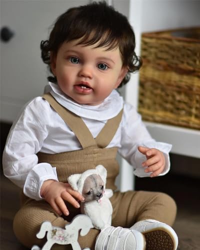 Zero pam Reborn Baby Junge 60CM Reborn Puppen Lebensecht Silikon Puppe Wie Echtes Baby Echte Puppe Lebensechte Babypuppen Mit Stoffkörper von Zero pam