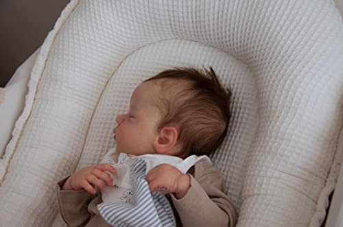 Zero pam Reborn Baby Jungen 50cm Realistische Baby Puppe Reborn Puppe Mit Haaren Vinyl Silikon Puppen Schlafend Babypuppen Wie Echt Anatomisch Korrekt Puppe Mit Zubehör von Zero pam
