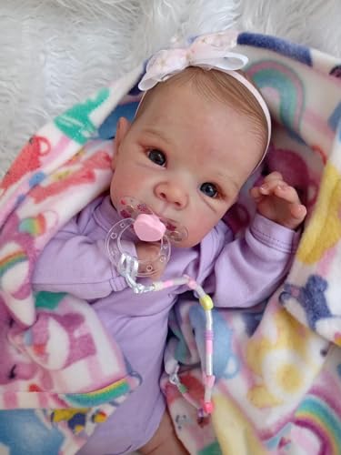 Zero pam Reborn Baby Mädchen 18 Zoll Weicher Vinylkörper Handgefertigt Realistisch Reborn Baby Puppen Lebensechte Neugeborene Babies Puppen Mit Zubehör Puppe Ab 2 Jahre von Zero pam