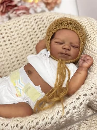 Zero pam Reborn Baby Mädchen-48CM Reborn Baby Vollsilikon Lebensecht Puppe Wie Echtes Dunkelhäutige Puppe Mit Haaren Realistische Puppen Lebensecht Zero pam Reborn Baby Mädchen-48CM Reborn Baby Vollsilikon Lebensecht Puppe Wie Echtes Dunkelhäutige Puppe Mit Haaren Realistische Puppen Lebensecht von Zero pam