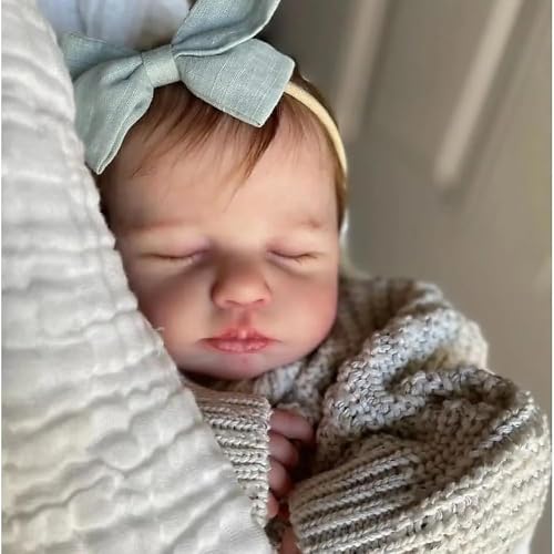 Zero pam Reborn Baby Mädchen 50 cm Süß schlafenden Reborn Baby Vollsilikon Lebensechte Puppe mit Haaren Newborn Toddler Vinyl Ganzkörper Realistische Wasserdicht Babys Puppen mit Zubehör Zero pam Reborn Baby Mädchen 50 cm Süß schlafenden Reborn Baby Vollsilikon Lebensechte Puppe mit Haaren Newborn Toddler Vinyl Ganzkörper Realistische Wasserdicht Babys Puppen mit Zubehör von Zero pam