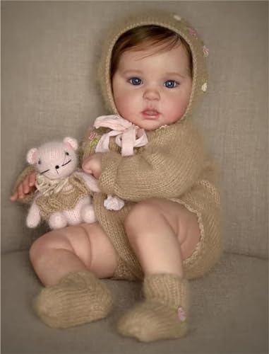 Zero pam Reborn Baby Mädchen 50CM Lebensechte Babypuppe Wie Echtes Silikon Baby Puppe Mit Haaren Echt Aussehende Babypuppe Weichkörper Zero pam Reborn Baby Mädchen 50CM Lebensechte Babypuppe Wie Echtes Silikon Baby Puppe Mit Haaren Echt Aussehende Babypuppe Weichkörper von Zero pam