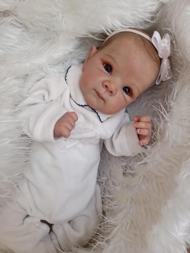 Zero pam Reborn Baby Mädchen Bettie 45CM, Reborn Baby Vollsilikon Lebensecht Newborn Puppe, Babypuppen Wie Echt Baby Reborn Baby Realistisch, Reborn Puppen Ab 3 Jahre Zero pam Reborn Baby Mädchen Bettie 45CM, Reborn Baby Vollsilikon Lebensecht Newborn Puppe, Babypuppen Wie Echt Baby Reborn Baby Realistisch, Reborn Puppen Ab 3 Jahre von Zero pam