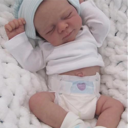 Zero pam Reborn Baby Mädchen Vollsilikon Lebensecht mit Haaren Augen Zu, Puppe 45 cm Reborn Babypuppe Wie Echtes Baby Vollsilikon Vinyl Waschbare Bewegliche Realistische Babypuppen Für Kleinkinder Zero pam Reborn Baby Mädchen Vollsilikon Lebensecht mit Haaren Augen Zu, Puppe 45 cm Reborn Babypuppe Wie Echtes Baby Vollsilikon Vinyl Waschbare Bewegliche Realistische Babypuppen Für Kleinkinder von Zero pam