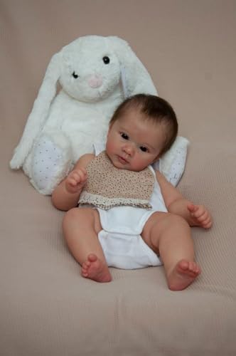 Zero pam Reborn Baby Puppen 20 Zoll Realistische Newborn Baby Puppe Offene Augen Puppen Wie Echte Babys Lebensechte Babypuppe Echt Aussehende Weichkörper für Kinder ab 3 Jahren von Zero pam