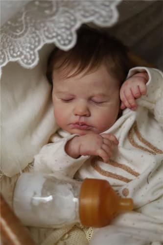 Zero pam Reborn Baby Puppen Jungen 50 cm Vollsilikon Puppen Realistische Schlafende Neugeborene Puppen Anatomisch Korrekt Für Jungen Spielzeug von Zero pam