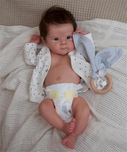 Zero pam Reborn Baby Vollsilikon, Reborn Baby Mädchen-48CM Lebensechte Babypuppen Wie Echt, Silikon Baby Mit Haaren, Reborn Puppen Lebensecht Puppe Mit Zubehör Zero pam Reborn Baby Vollsilikon, Reborn Baby Mädchen-48CM Lebensechte Babypuppen Wie Echt, Silikon Baby Mit Haaren, Reborn Puppen Lebensecht Puppe Mit Zubehör von Zero pam