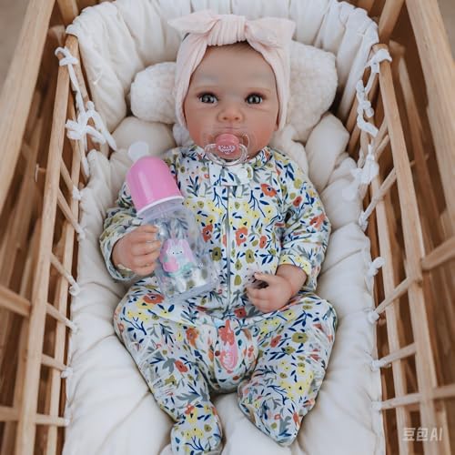 Zero pam Reborn Baby Vollsilikon Lebensecht 45 cm Mädchen, Reborn Babypuppe Wie Echte, Vollsilikon Baby Mädchen Mit Offene Augen, Realistische Re-Born Puppe Silikon Zero pam Reborn Baby Vollsilikon Lebensecht 45 cm Mädchen, Reborn Babypuppe Wie Echte, Vollsilikon Baby Mädchen Mit Offene Augen, Realistische Re-Born Puppe Silikon von Zero pam