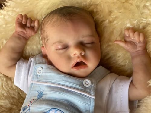 Zero pam Reborn Baby Vollsilikon Lebensecht-45CM Lebensechte Babypuppen Silikon Baby Junge Puppe Wie Echtes Baby Echte Puppen Reborn Puppen Lebensecht von Zero pam