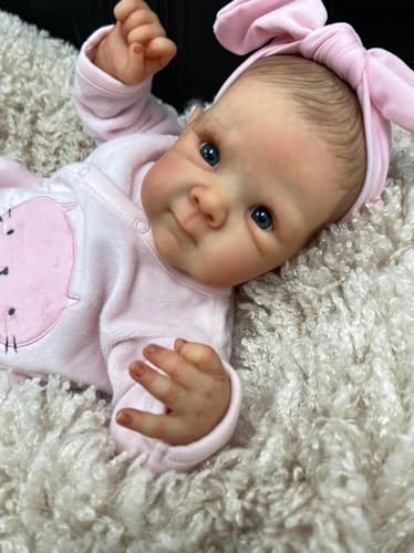 Zero pam Reborn Baby Vollsilikon Lebensecht-48CM Reborn Baby Mädchen, Babypuppen Puppe Echt, Silikon Puppe Echte Babypuppe, Reborn Puppen Lebensecht Mit Zubehör von Zero pam