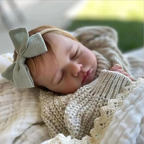 Zero pam Reborn Baby Vollsilikon Lebensecht-50CM Silikon Baby Mädchen, Babypuppen Wie Echt, Echte Babypuppe, Silikon Puppe, Reborn Puppen Lebensecht Mit Haaren von Zero pam