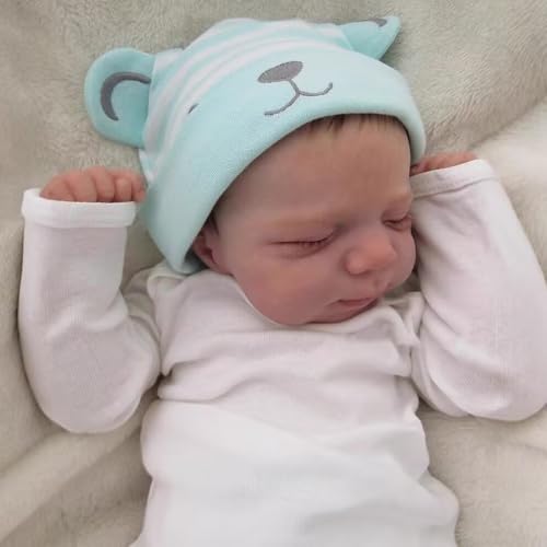 Zero pam Reborn Baby Vollsilikon Lebensecht Mädchen 45 cm Augen Zu, Handgefertigt Waschbar Sieht Aus Und Fühlt Sich An Wie EIN Echtes Baby Puppe Mädchen Vinyl Ganzkörper Anatomisch Korrekt für Kinder Zero pam Reborn Baby Vollsilikon Lebensecht Mädchen 45 cm Augen Zu, Handgefertigt Waschbar Sieht Aus Und Fühlt Sich An Wie EIN Echtes Baby Puppe Mädchen Vinyl Ganzkörper Anatomisch Korrekt für Kinder von Zero pam