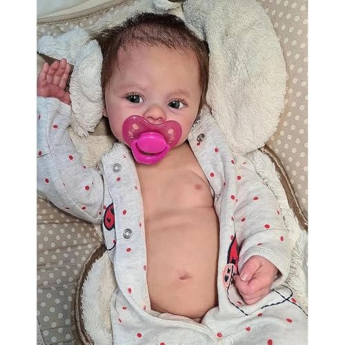 Zero pam Reborn Baby Vollsilikon Lebensechte Babypuppe Wie Echtes Baby 45 cm,Reborn Puppe Mädchen Wasserdicht,Realistische Puppen Mit Haar,Neugeborene Babypuppen Mit Zubehör Zero pam Reborn Baby Vollsilikon Lebensechte Babypuppe Wie Echtes Baby 45 cm,Reborn Puppe Mädchen Wasserdicht,Realistische Puppen Mit Haar,Neugeborene Babypuppen Mit Zubehör von Zero pam