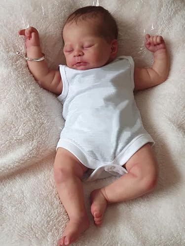 Zero pam Reborn Babypuppe Wie Echtes Baby 20 Zoll Newborn Baby Puppe Realistisch Silikon Baby Junge Lebensechte Puppe Ab 3 Jahre Mädchen (White Shirt Timothy) Zero pam Reborn Babypuppe Wie Echtes Baby 20 Zoll Newborn Baby Puppe Realistisch Silikon Baby Junge Lebensechte Puppe Ab 3 Jahre Mädchen (White Shirt Timothy) von Zero pam