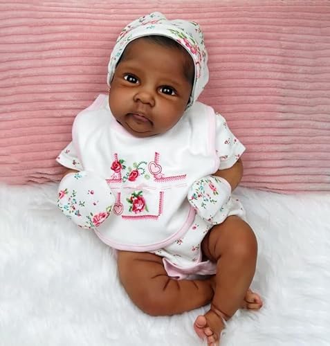 Zero pam Reborn Babypuppen Lebensecht 19 Zoll 48cm Reborn Baby Mädchen Black Skin Realistische Silikon Babypuppen Mit Braunen Augen Geschenksets Für Kleinkinder Zero pam Reborn Babypuppen Lebensecht 19 Zoll 48cm Reborn Baby Mädchen Black Skin Realistische Silikon Babypuppen Mit Braunen Augen Geschenksets Für Kleinkinder von Zero pam