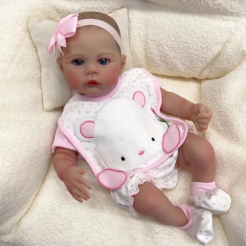 Zero pam Reborn Puppe Mädchen, Reborn Baby Vollsilikon Lebensecht 45 cm Mädchen, Realistische Babypuppe Weichkörper Anatomisch Korrekt, Vollsilikon Baby Puppe Mit Offene Augen Zero pam Reborn Puppe Mädchen, Reborn Baby Vollsilikon Lebensecht 45 cm Mädchen, Realistische Babypuppe Weichkörper Anatomisch Korrekt, Vollsilikon Baby Puppe Mit Offene Augen von Zero pam