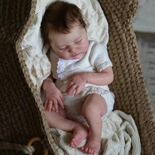 Zero pam Reborn Puppen Lebensecht-48CM Puppe Wie Echtes Baby, Silikon Baby Mädchen, Lebensechte Puppen Mit Haaren, Echte Babypuppe, Reborn Puppe Mit Schnuller Zero pam Reborn Puppen Lebensecht-48CM Puppe Wie Echtes Baby, Silikon Baby Mädchen, Lebensechte Puppen Mit Haaren, Echte Babypuppe, Reborn Puppe Mit Schnuller von Zero pam