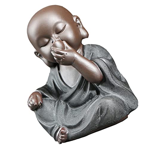 Zerodeko 1 STK Tee-Haustier-Dekoration Zen-Gartendekoration Aquariumdekorationen Frosch verkleidungsaccessoires Decorative Accessories Tonverzierung Kleiner Mönchsschmuck Zisha-Keramik von Zerodeko