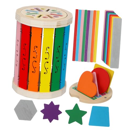 Zerodeko 1 Satz Babytasse Motorikspielzeug für Montessori Lernspielzeug zur Farbentrennung Farbsortierspiel sensorisches Farbsortierung hölzern von Zerodeko