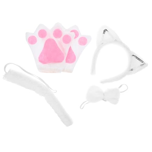 Zerodeko 1 Satz Katzenkostüm Set mit Katzenohren Handschuhen und Fliege für Halloween Cosplay und Bühnenauftritte Verleiht Ihrem Outfit Einen Charmanten Look Zerodeko 1 Satz Katzenkostüm Set mit Katzenohren Handschuhen und Fliege für Halloween Cosplay und Bühnenauftritte Verleiht Ihrem Outfit Einen Charmanten Look von Zerodeko