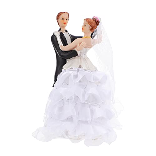 Zerodeko 1 Stück Hochzeits Tortenfigur Brautpaar Dekoration für Hochzeitsfeier Cake Topper für Torten Hochzeitsgeschenk Stilvolles Design für Unvergessliche von Zerodeko