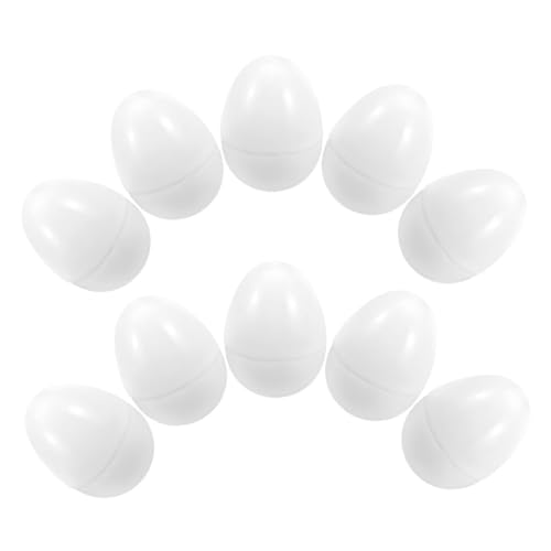Zerodeko 10 Stück Befüllbare Plastikeier für Ostern Große Kunststoff Ostereier für Bastelprojekte Partys und für Kreative Dekorationen und Spielzeugfüllungen Zerodeko 10 Stück Befüllbare Plastikeier für Ostern Große Kunststoff Ostereier für Bastelprojekte Partys und für Kreative Dekorationen und Spielzeugfüllungen von Zerodeko