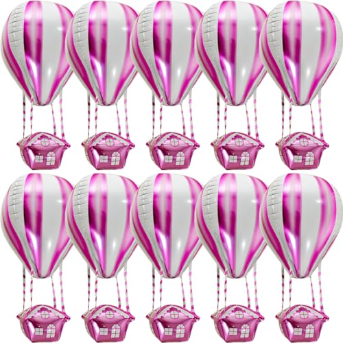 Zerodeko 10 Stück Heißluftballon Aluminium Folienballons Festliche Dekoration für Kindergeburtstagsfeiern als Foto Hintergrund für Hochzeiten Zerodeko 10 Stück Heißluftballon Aluminium Folienballons Festliche Dekoration für Kindergeburtstagsfeiern als Foto Hintergrund für Hochzeiten von Zerodeko