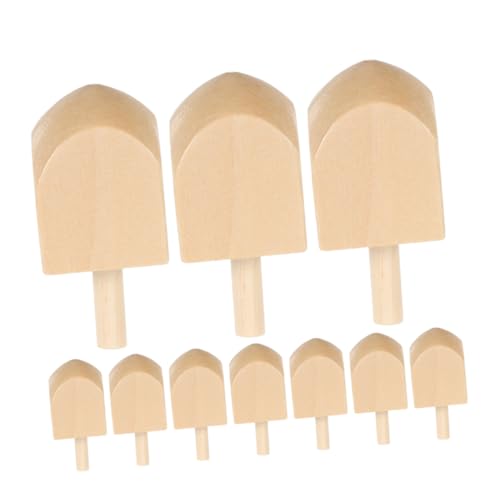 Zerodeko 10 Stück Holz Dreidel für Chanukka Diy Leere zum Bemalen Unvollendete Holzspielzeuge für Erwachsene Dekoration für Chanukka Partys von Zerodeko
