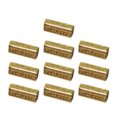 Zerodeko 10 Stück Mini Gefälschte Goldziegel Puppenhaus Kleiner Goldbarren Modell Miniatur Goldbarren Gefälschte Glitzernde Goldbarren Neuheit Geschenk Witz So Tun Als Ob Sie Spielen Zerodeko 10 Stück Mini Gefälschte Goldziegel Puppenhaus Kleiner Goldbarren Modell Miniatur Goldbarren Gefälschte Glitzernde Goldbarren Neuheit Geschenk Witz So Tun Als Ob Sie Spielen von Zerodeko