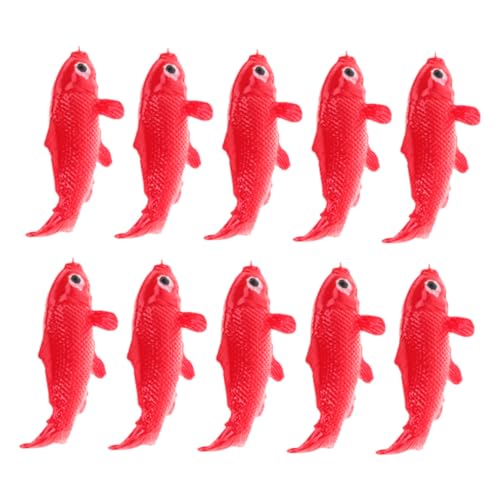 Zerodeko 10 Stück Teiliges Mini Koi Figuren Realistische Harz Modelle für Aquarien Dekoration Lebensechte Fische für DIY Projekte und Unterwasser Zerodeko 10 Stück Teiliges Mini Koi Figuren Realistische Harz Modelle für Aquarien Dekoration Lebensechte Fische für DIY Projekte und Unterwasser von Zerodeko