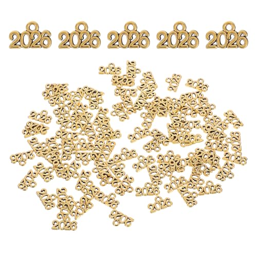 Zerodeko 100 Stück Mini-Charm-Anhänger 2026: Schlüsselanhänger-Ornamente zum Selbermachen – Quasten-Charm-Zubehör zum Abschluss, Schmuckherstellung von Zerodeko