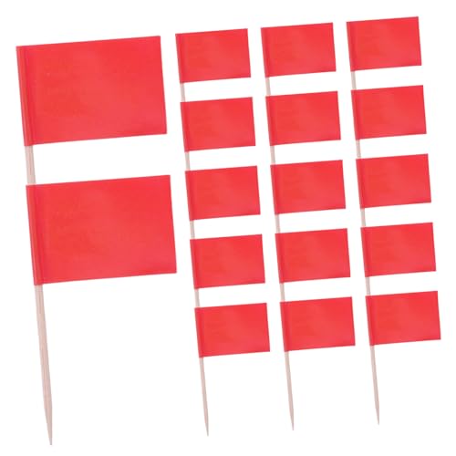 Zerodeko 100 Stück Mini Zahnstocher Flaggen in Rot Robuste Party Toothpick Flags für Snacks Fingerfood Käse und Obst Vielseitige Food Flags Topper für Buffet und Feierdekoration Zerodeko 100 Stück Mini Zahnstocher Flaggen in Rot Robuste Party Toothpick Flags für Snacks Fingerfood Käse und Obst Vielseitige Food Flags Topper für Buffet und Feierdekoration von Zerodeko