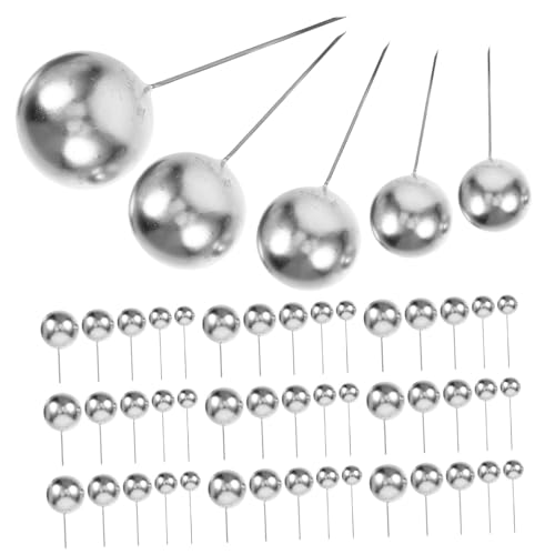 Zerodeko 108Stücke Mini Cake Topper Runde Kuchendekorationen Für Cupcakes Und DIY Cake Picks Für Geburtstagsfeiern Und Besondere Anlässe Goldene Und Silberne Kugeln von Zerodeko
