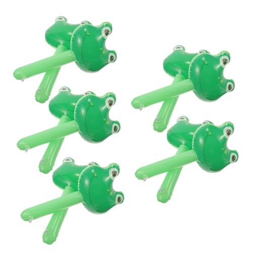 Zerodeko 10Stücke Aufblasbare Hammerspielzeuge mit Glocke Lustiger Frosch Hammer für Kindergeburtstage Partyspiele und Cosplay Events für und Maskeraden von Zerodeko