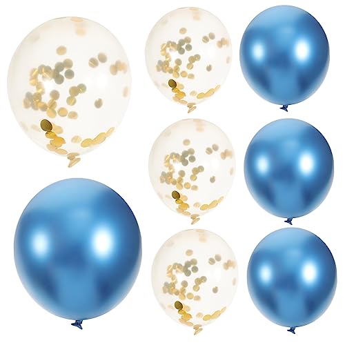 Zerodeko 10Stücke Geburtstagsluftballons Und Dekorationsset Mit Metallic Ballons Und Glitzerballons Bänder Für Festliche Anlässe von Zerodeko