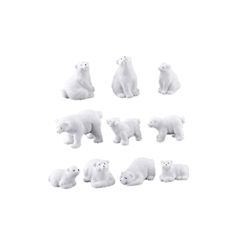 Zerodeko 11 STK Mini-Eisbär-Ornament naturvibes naturevibes Tiere Tierspielzeug Eisbär Figur Miniatur-Tierfiguren Plüsch Miniaturfiguren Gewichtetes Mikrolandschaftsornament Weiß Zerodeko 11 STK Mini-Eisbär-Ornament naturvibes naturevibes Tiere Tierspielzeug Eisbär Figur Miniatur-Tierfiguren Plüsch Miniaturfiguren Gewichtetes Mikrolandschaftsornament Weiß von Zerodeko