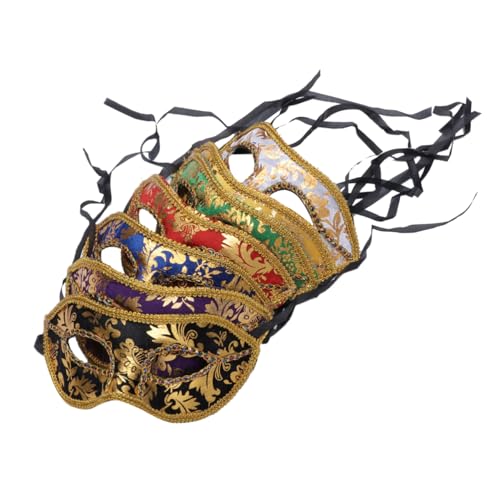 Zerodeko Halloween-Maske 12 Stk Halloween-Frauenmasken smasken halloween kostüm halloween costume Maskerade-Maske Maskenball Masken Karnevalsmaske Kleidung bilden Stock Requisiten von Zerodeko