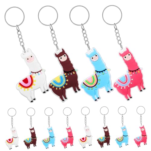 Zerodeko 12 Stück Teiliges Alpaka Schlüsselanhänger Bunte PVC Tieranhänger Niedliche Rucksack Taschencharms Leichte Robuste Schlüsselringe in Hellblau Braun als und Party-mitgebsel Zerodeko 12 Stück Teiliges Alpaka Schlüsselanhänger Bunte PVC Tieranhänger Niedliche Rucksack Taschencharms Leichte Robuste Schlüsselringe in Hellblau Braun als und Party-mitgebsel von Zerodeko