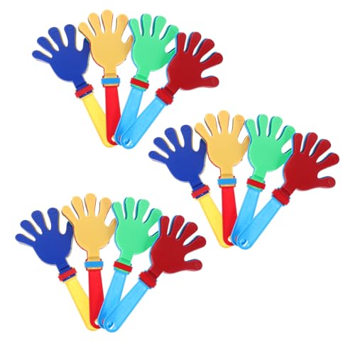 Zerodeko 12 Stück Teiliges Handklapper aus Kunststoff Bunte Handklatsch Spielzeuge Leichte Noisemaker für Partyspaß und Kindergeburtstag Geschenkspielzeug Zufällige Farbe Zufällige Farbe von Zerodeko