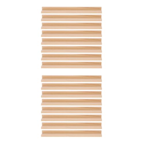 Zerodeko 16 Stück Domino-Tabletts Aus Holz Tabletts Aus Natürlichen Dominosteinen Ausstellungsständer Aus Holz Für Halter Von Dominostein-Tabletts (19 X 2 3 cm) von Zerodeko