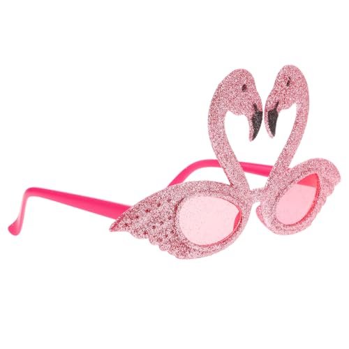 Zerodeko Lustige Flamingo Sonnenbrille aus Kunststoff für Hawaii Partys Leichte und Robuste Partybrille für Fotokabinen für Sommerfeiern Maskenbälle und Kostüme von Zerodeko