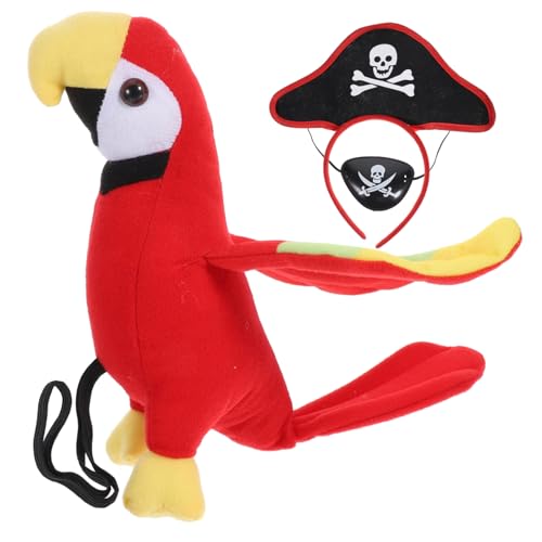 Zerodeko 1Satz Teiliges Piraten Zubehör Set Mit Augenklappe Stirnband Und Papagei Für Halloween Kostümpartys Und Rollenspiele Lustige Piraten Dekoration Für Kleine Zerodeko 1Satz Teiliges Piraten Zubehör Set Mit Augenklappe Stirnband Und Papagei Für Halloween Kostümpartys Und Rollenspiele Lustige Piraten Dekoration Für Kleine von Zerodeko